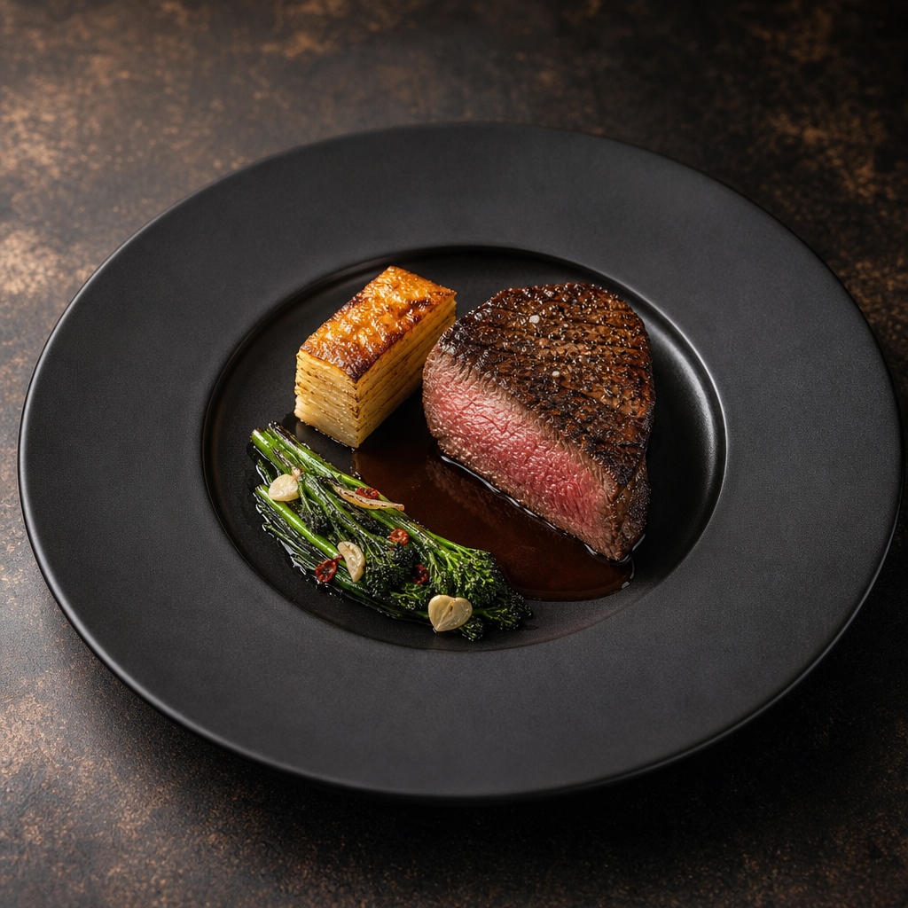 Rinderfilet schön anrichten