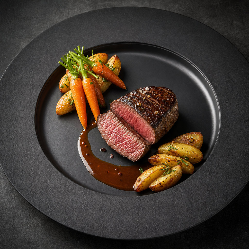 How to plate beef fillet. – Modern & minimal